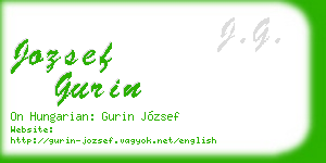 jozsef gurin business card